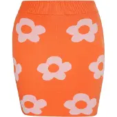 Mymo Jupe gris clair / orange