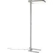 QAZQA Lampadaire de lumière du jour gris carré avec LED et variateur inclus - Guzo