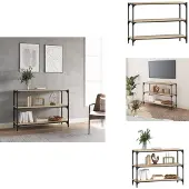 vidaXL Bibliothèque Chêne Sonoma 100x33x70,5cm Bois d'ingénierie acier
