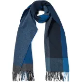 CASH-MERE.CH Écharpe bleu / bleu marine