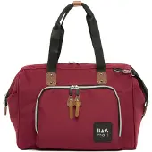 Bagmori Sac à langer marron / bordeaux / noir