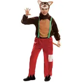 MOM Big Bad Wolf Kids Costume Rouge 3-4 Years Enfants