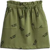 SOMETIME SOON Jupe olive / noir
