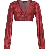 Faina Haut rouge / rouge foncé