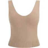 Faina Tops en tricot beige foncé