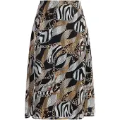 Faina Jupe 'Caneva' marron / gris / noir / blanc