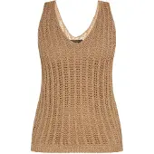 Faina Tops en tricot or