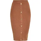 NAEMI Jupe marron / or