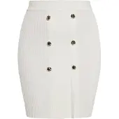 NAEMI Jupe blanc cassé