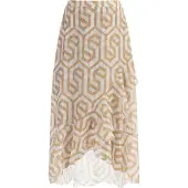 Faina Jupe chamois / blanc naturel
