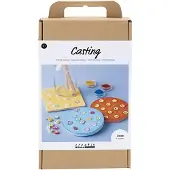 Creativ Company Hobbyset Gieten : Carreaux bleus, rouges et jaunes