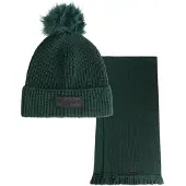 Malelions Bonnet et Écharpe Set Knitted Femmes