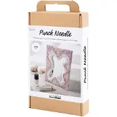 Creativ Company Advanced Punch Needle Mirror Craft Kit Rose