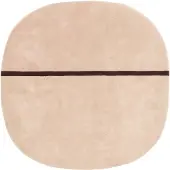 Normann Copenhagen - Oona Rug 140x140 Rose Normann Copenhagen