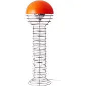 Verpan Lampadaire , Wire, Orange, Salon / séjour, Métal, Design