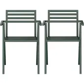 Nine 19 Outdoors Fauteuil Empilable Green