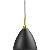 Gubi Bestlite BL9 Suspension Brass Base | Soft Black Shade | Small