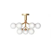 Nuura Apiales 9 Plafonnier Brushed Brass|Opal White