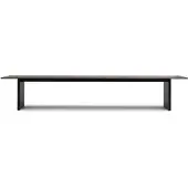 Normann Copenhagen Table à panneaux 100x420cm noir/marron foncé