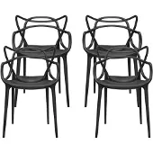 Kartell Masters Chaise Black | 2 chairs