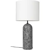 Gubi Gravity Lampadaire Grey marble | White Shade | XL Low