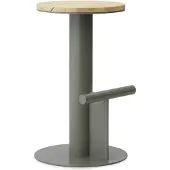 Normann Copenhagen Tabouret de bar à poteau 65 cm pin/gris