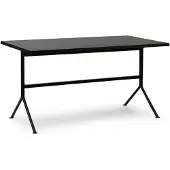 Normann Copenhagen Bureau Kip en acier noir/marron foncé