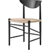 &tradition Drawn Side Chair HM3 Black Lacquered Oak