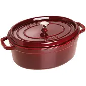 Staub Oval Cast Iron Pot 40509-366-0 - 5 5 Ltr Grenadine