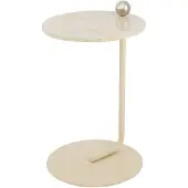 AYTM Castellum Table Basse Light sand | Travertine | Silver