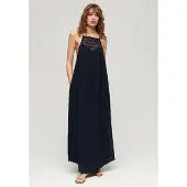 Superdry Robe Longue Sans Manches Lace Halter Beach