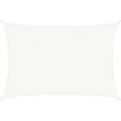 vidaXL Voile d'ombrage 160 g/m² Blanc 3,5x5 m PEHD