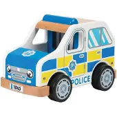 Tidlo Voiture de police en bois