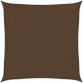vidaXL Voile d'ombrage 160 g/m² Marron 3x3 m PEHD