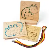 Bigjigs Fil sur numéro Dinosaure en bois