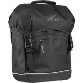Polydaun Sacoche vélo Greenlands Travel - Sacoche vélo - Légère - Passepoil réfléchissant - 20 litres - Noir