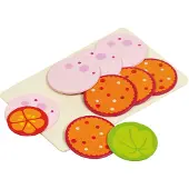 Goki Tranche de saucisse, 8 tranches, 1 feuille de salade, 1