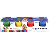 Creafun Peinture au doigt 4x140 g