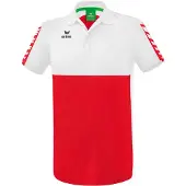 Erima Polo Six Wings Rouge/blanc - XL