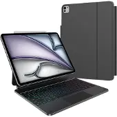 BlueBuilt Apple iPad Air (2024) 13 Pouces Étui Clavier AZERTY Noir