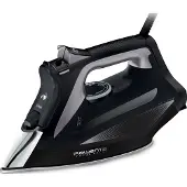 Rowenta Focus Excel DW5320D1, Fer à repasser à sec & vapeur, Micro-vapeur 400 HD Base laser, 190 g/min, Noir, Gris, 45 g/min, 0,3 l