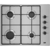 Beko Table De Cuisson à Gaz Higg64103sxn 60 Cm 4 Feux