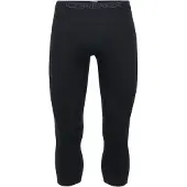Icebreaker 200 Oasis Merino 3/4 Base Layer Pants Noir L Homme