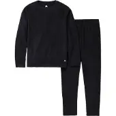 Burton Heavyweight Fleece Long Sleeve Base Layer Set Noir 10 Years Enfants