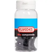 Elvedes 0.8-1.2 Mm Cable Protective Rubber 25 Units Argenté