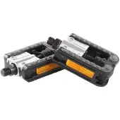 Vp pliage pédales de vélo de pliage -113 anti-dérapant 9/16 pouces ensemble noir