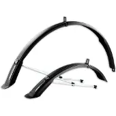 Simpla Ensemble de garde-boue Ubiquit 45 pour vélo loisir - Noir - 28 pouces