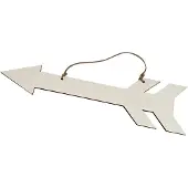 Gerkimex Flèche en bois avec pendentif Contreplaqué, 38 cm