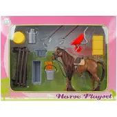 Kids Globe Globe terrestre pour enfants avec cheval et accessoires, 13 cm