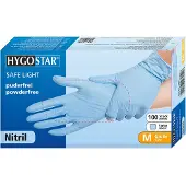 Hygostar 2701 Nitrile Gants Dé'séfe Light Hygo Norme, L, Bleu